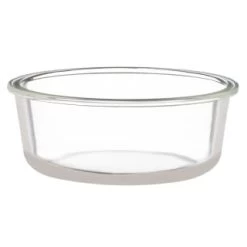 B&M Round Glass Food Containers With Bamboo Lid 2pk -B&M Home Sales Store 376822 2 round glass food containers 3