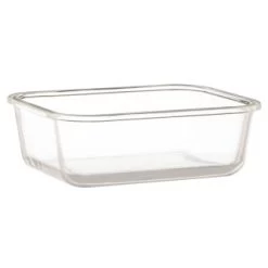 B&M Rectangular Glass Food Containers With Bamboo Lids 2pk -B&M Home Sales Store 376824 2pk regular glass food container2 2