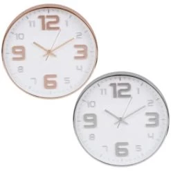 B&M Embossed Clock - Silver -B&M Home Sales Store 376994 embossed clock main