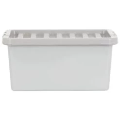 B&M Storage Box With Lid 11L - Graphite -B&M Home Sales Store 377031 11l storage box grey 4