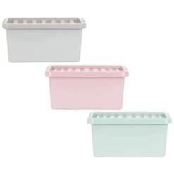 B&M Storage Box With Lid 11L - Dusty Pink 7 B&M Storage Box With Lid 11L - Dusty Pink -B&M Home Sales Store 377031 377033 377036 11l storage box group 2