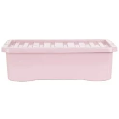 B&M Under Bed Storage Box 32L - Dusty Pink -B&M Home Sales Store 377038 under bed storage box 32l dusty pink
