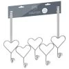 B&M Heart Diamante Overdoor Hooks