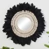 B&M Black Feather Mirror