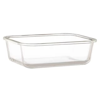 B&M Rectangular Glass Food Container With Bamboo Lid 3 B&M Rectangular Glass Food Container With Bamboo Lid - Image 3