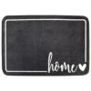 B&M Super Soft Washable Slogan Mat 50 X 70cm - Grey