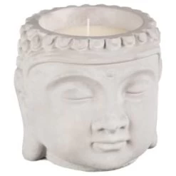 B&M Tranquil Garden Buddha Head Candle