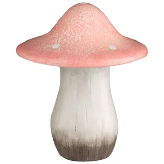 B&M Ceramic Mushroom Ornament - Pink 1 B&M Ceramic Mushroom Ornament - Pink