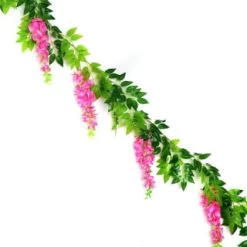 B&M Artificial Wisteria Garland 180cm - Pink -B&M Home Sales Store 379981 180cm artificial wisteria garland pink