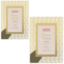 B&M Harmony Glass Photo Frame 5 X 7" - Gold -B&M Home Sales Store 380067 380068 harmony glass photo frame main 2 1