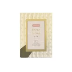 B&M Harmony Glass Photo Frame 4 X 6" - Gold -B&M Home Sales Store 380067 harmony glass photo frame 4x6 1