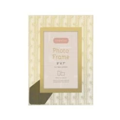 B&M Harmony Glass Photo Frame 5 X 7" - Gold -B&M Home Sales Store 380068 harmony glass photo frame 5x7 1