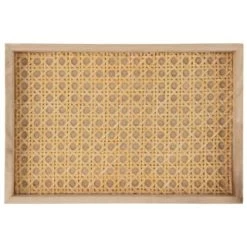 B&M Rattan Rectangle Tray