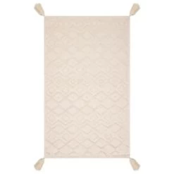 B&M Homestead Embossed Tea Towels With Tassels 2pk - Natural -B&M Home Sales Store 380229 2pk homestead embossed tea towel with tassels 3