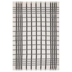 B&M Essentials Check Tea Towels - Black 5pk -B&M Home Sales Store 380235 5pk check tea towels black 3