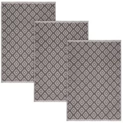 B&M Grey Textured Tea Towels 3pk -B&M Home Sales Store 380238 3pk textured tea towels grey 2