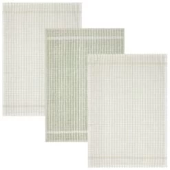 B&M Check Tea Towels - Sage 3pk 6 B&M Check Tea Towels - Sage 3pk -B&M Home Sales Store 380309 3pk check tea towels sage 3