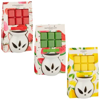 B&M Oil Burner & Wax Melt Set - Watermelon 4 B&M Oil Burner & Wax Melt Set - Watermelon - Image 4
