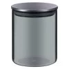 B&M Urban Paradise Small Smokey Glass Jar With Stainless Steel Lid