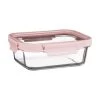 B&M Pink Glass Food Container - Medium