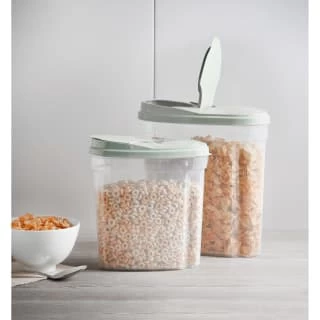 B&M Cereal Storage Container Set 2pk - Sage 7 B&M Cereal Storage Container Set 2pk - Sage - Image 7