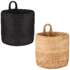 B&M Thera Hanging Storage Basket - Black -B&M Home Sales Store 381912 381913 thera hanging basket main