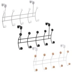 B&M 10 Ball Overdoor Hooks - Silver -B&M Home Sales Store 383570 10 ball overdoor hooks main