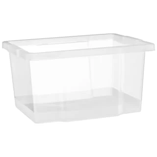 B&M Clear Storage Boxes With Lids 3pk 20L 4 B&M Clear Storage Boxes With Lids 3pk 20L - Image 4