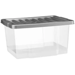 B&M Clear Storage Boxes With Lids 3pk 20L 6 B&M Clear Storage Boxes With Lids 3pk 20L -B&M Home Sales Store 384092 20l lidded box 3pk