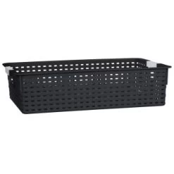 B&M Set Of Three Storage Baskets - Black -B&M Home Sales Store 384207 3pk storage boxes black 2