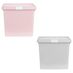 B&M Waffle Clip Box Storage Cube 14L - Dusty Pink -B&M Home Sales Store 384965 384966 14l waffle clip box cube group 1