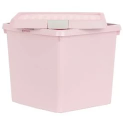 B&M Waffle Clip Box Storage Cube 14L - Dusty Pink -B&M Home Sales Store 384965 dusky pink 14l waffle clip box cube 3