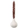 B&M Pink Pampas In Ribbed Vase