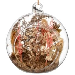 B&M Dried Flowers In Sphere -B&M Home Sales Store 387574 dried flowers in glass sphere 2