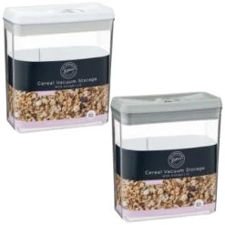 B&M Cereal Vacuum Storage Container - Grey 7 B&M Cereal Vacuum Storage Container - Grey -B&M Home Sales Store 389148 389149 cereal vacuum storage group 1