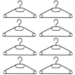 B&M Swivel Hook Hangers 8pk - Black 5 B&M Swivel Hook Hangers 8pk - Black -B&M Home Sales Store 389262 home organisation 8pk swivel hook hangers black 2