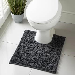 B&M Signature Noodle Pedestal Mat - Charcoal 1 B&M Signature Noodle Pedestal Mat - Charcoal