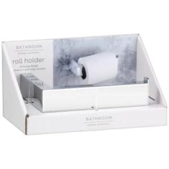 B&M Chrome Fitted Toilet Roll Holder -B&M Home Sales Store 389952 chrome fitted roll holder 5