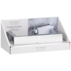 B&M Chrome Fitted Towel Ring -B&M Home Sales Store 389953 chrome fitted towel holder 5