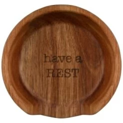 B&M Acacia Spoon Rest -B&M Home Sales Store 390141 acacia spoon rest 2