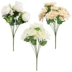 B&M Large Flower Bunch - Cream 5 B&M Large Flower Bunch - Cream -B&M Home Sales Store 390731 large bunch group