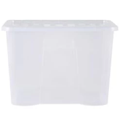 B&M Extra Large Storage Box With Lid -B&M Home Sales Store 391380 clear 80l storgae box and lid