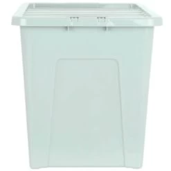 B&M Storage Box With Lid 80L - Sage -B&M Home Sales Store 391384 sage 80l storage box and lid 2