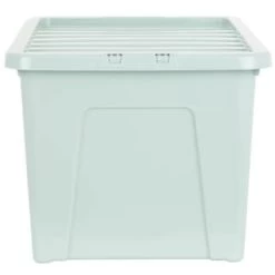B&M Storage Box With Lid 60L - Sage -B&M Home Sales Store 391388 sage 60l storage box 2