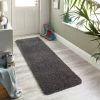B&M Buddy Plain Shaggy Grey Runner Doormat