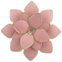 B&M Flower Wall Plaques 2pk - Pink -B&M Home Sales Store 392757 2pk metal wall flowers pink 3