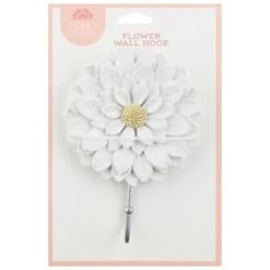 B&M Flower Wall Hook - Cream 8 B&M Flower Wall Hook - Cream -B&M Home Sales Store 392759 flower wall hook white