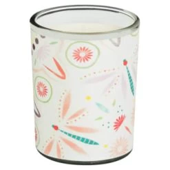 B&M Boho Garden Mini Printed Candles 3pk -B&M Home Sales Store 392778 3pk mini printed candles 3