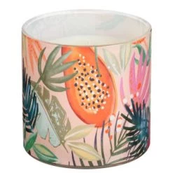 B&M Printed Candle With Gold Lid -B&M Home Sales Store 392779 printed candle with gold lid 2