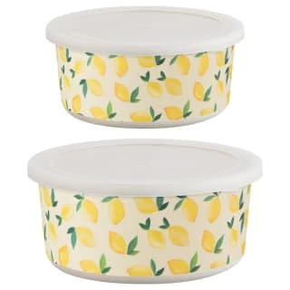 B&M Round Tubs 2pk - Lemons 7 B&M Round Tubs 2pk - Lemons - Image 7